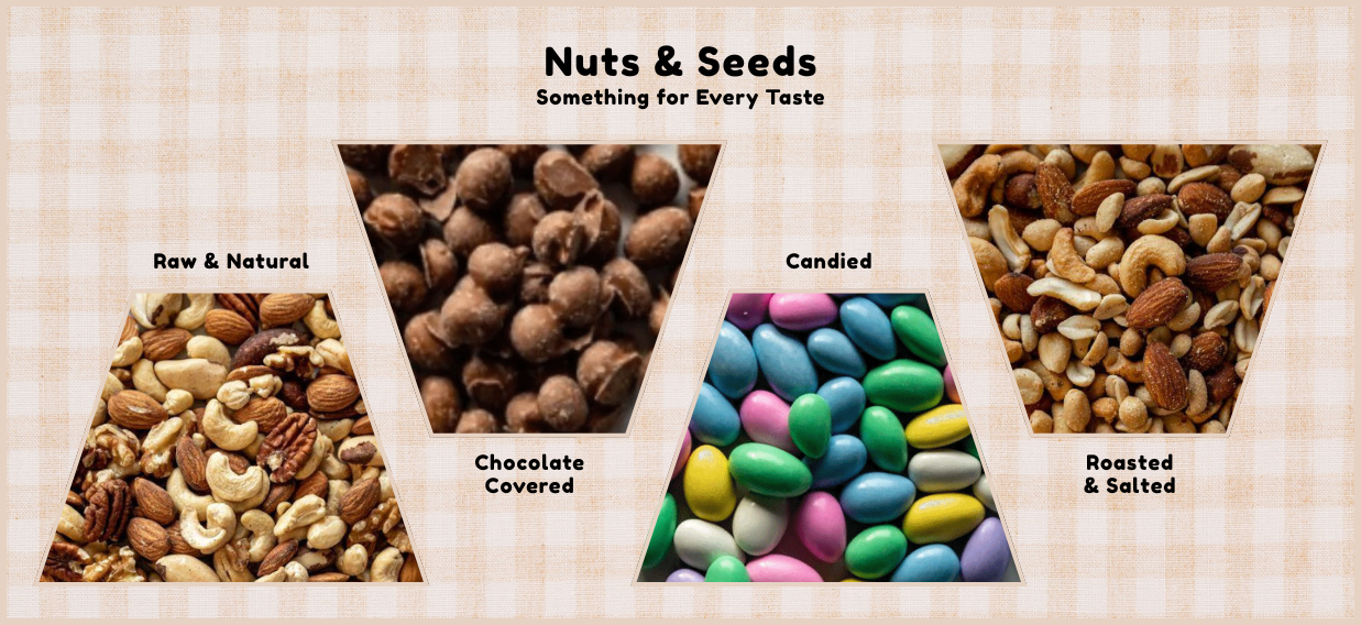 Nuts & Seeds are perfect on-the-go treats
