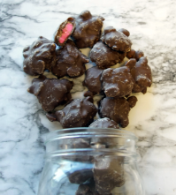 Chocolate Cherry Cream Clusters 