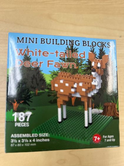 White Tailed Deer Fawn Mini Building Blocks 