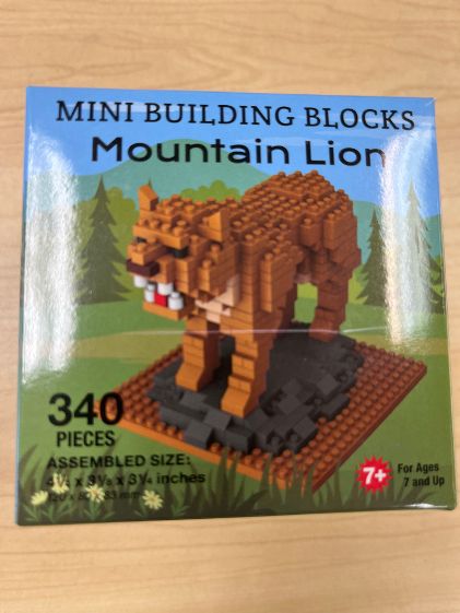 Mountain Lion Mini Building Blocks 